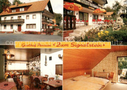 73653623 Obertrubach Gasthof Pension Zum Signalstein Gastraum Terrasse Fremdenzi - Altri & Non Classificati