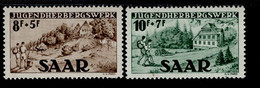 Saarland 262 - 263 IJugendherbergswerk Postfrisch Neuf ** MNH - Neufs