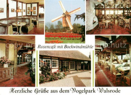 73653577 Walsrode Lueneburger Heide Rosencafe Mit Bockwindmuehle Gastraeume Wals - Walsrode