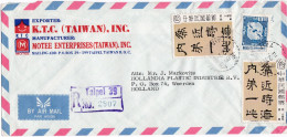 From Taiwan To Netherlands - 1979 - Lettres & Documents