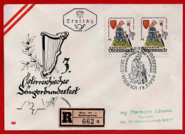 Reko FDC 3. Österreichisches Sängerbundesfest  Vom17.7.1958 - FDC