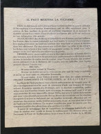 Tract Presse Clandestine Résistance Belge WWII WW2 'Il Faut Méritér La Victoire' Printed On Both Sides - Documents