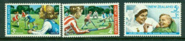 NEW ZEALAND 1971 Mi 562-64** Health – Field Hockey [B877] - Jockey (sobre Hierba)