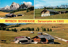 73653466 Seiseralm Chiemgau Ritsch Schwaige Panorama Seiseralm Chiemgau - Altri & Non Classificati