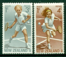 NEW ZEALAND 1972 Mi 588-89** Health - Tennis [B881] - Tenis