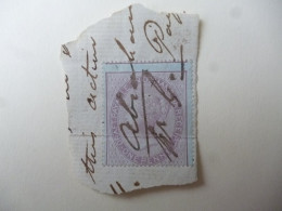 GREAT BRITAIN REVENUE QV ONE PENNY ON PAPER - Revenue Stamps