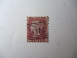 GREAT BRITAIN SG XXXX RED PENNY POSTMARK 108 - ....-1951 Vor Elizabeth II.