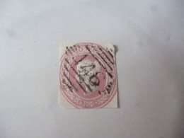 GREAT BRITAIN-POSTAL HISTORY QV EMBOSS CUT OUT WITH NUMBERED CANCELLATION - Postmark Collection