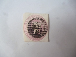 GREAT BRITAIN-POSTAL HISTORY QV EMBOSS CUT OUT WITH NUMBERED CANCELLATION - Postmark Collection