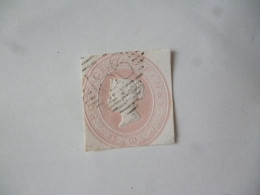 GREAT BRITAIN-POSTAL HISTORY QV EMBOSS CUT OUT WITH NUMBERED CANCELLATION - Postmark Collection