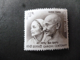 INDIA SG 595 MINT WHITE GUM FINE CONDITION GANDHI CENTENARY - Autres & Non Classés