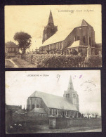 LOT 2 CPA 59 - LOOBERGHE - L'EGLISE - Otros & Sin Clasificación