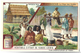 CHROMO - Véritable Extrait De Viande LIEBIG - MADAGASCAR - Habitation Hova - Liebig