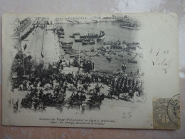 CPA ALGERIE Souvenir Du Voyage Présidentiel Avril 1903 ALGER La Tête Du Cortège N°5 - Sonstige & Ohne Zuordnung