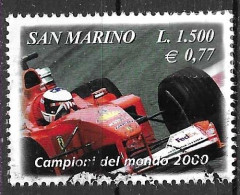 SAN MARINO - 2001 - FERRARI - L-1550/€0,77 (YVERT 1723 - MICHEL 1930 - SS 1773) - Gebraucht