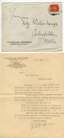 Germany 1926 Cover W/ Letter; Hamburg - Geflügelfarm Josefinenhof To Ostenfelde; 10pf. German Eagle - Lettres & Documents