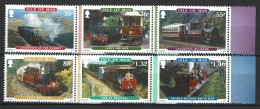 Isle Of Man - 2010 - MNH - Trains, Locomotives Anciennes, Treinen, Railways And Tramways - Man (Eiland)