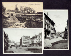 LOT 3 CP 59 - MAUBEUGE - PONT PROVISOIRE - RUE DE LA REPUBLIQUE - PLACE DU MARCHE AUX HERBES - Otros & Sin Clasificación