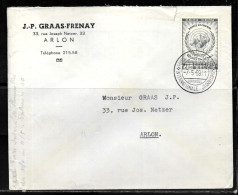 CC160 - BELGIQUE - LETTRE DE BRUXELLES DU 07/05/59 - Brieven En Documenten