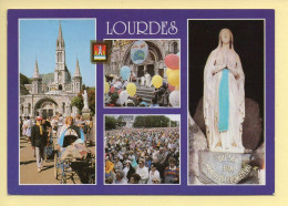 65. LOURDES – Multivues – Blason (animée) (voir Scan Recto/verso) - Lourdes