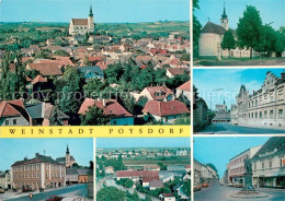 73653214 Poysdorf Gesamtansicht Mit Kirche Motive Innenstadt Weinstadt Denkmal P - Other & Unclassified