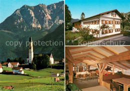 73653201 Pfronten Gaestehaus Pension Haus St. Hildegard Motiv Mit Kirche Allgaeu - Pfronten