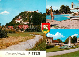 73653180 Pitten Sommerfrische Schlossberg Schwimmbad Springbrunnen Pitten - Autres & Non Classés
