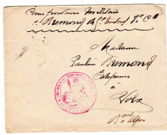 1914  Lettre F M  Cachet Rouge  45° Régiment D' Infanterie  Envoyée à VOLX 04  ( Courrier Intérieur ) - Military Postmarks From 1900 (out Of Wars Periods)