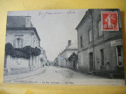 49 5810 CPA 1910 - 49 MONTREUIL BELLAY - LA RUE NATIONALE - ANIMATION - Montreuil Bellay
