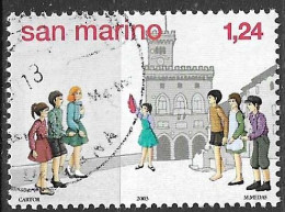 SAN MARINO - 2003 - GIOCHI INFANTILI - € 1,24 - USATO (YVERT 1910 - MICHEL 2117 - SS 1952) - Used Stamps