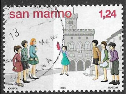 SAN MARINO - 2003 - GIOCHI INFANTILI - € 1,24 - USATO (YVERT 1910 - MICHEL 2117 - SS 1952) - Usados