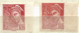 FRANCE N° 412 30C ROUGE TYPE MERCURE 2 NUANCES NEUF SANS CHARNIERE - Ungebraucht