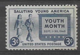 USA 1948.  Youth Month Sc 963  (**) - Unused Stamps