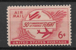 USA 1953.  First Flight Sc C47  (**) - 2b. 1941-1960 Unused