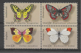 USA 1977.  Mariposas Sc 1712-15  (**) - Neufs