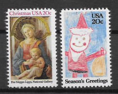 USA 1984.  Navidad Sc 2107-08  (**) - Unused Stamps