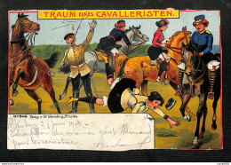 MILITARIA - Humoristique - Allemagne - TRAUM EINES CAVALLERISTEN - 1903 - Humoristiques