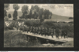 MILITARIA - Manoeuvres Du 20è Bataillon Du Génie à Bainville-sur-Medon - Passage Du Pont Sur Pilotis - Maniobras