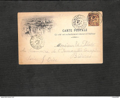 MONTE-CARLO - Carte Postale Litho Avec Entier Postal Et Illustration - 1897 - RARE - Monte-Carlo