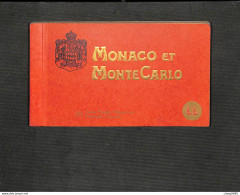 MONACO - MONACO Et MONTE CARLO - Carnet De 20 Cartes Postales Héliogravure 9 X 13,5 - RARE - Monte-Carlo