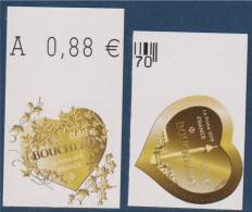 Coeurs Saint Valentin 2019 Boucheron Lierre Adhésif 1669 Et 1670 Neufs 0.88€ Et 1.76€ Avec BdF - Neufs