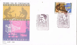 54942. Carta  F.D.C. TERUEL 1994. CINE Español. Cinema, Film. Segundo De Chomon - FDC