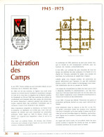 BE   1768   ---    Anniversaire Libération Des Camps  --  Feuillet D'art Rodan Frappé Or Fin   --  Tirage Limité  - 1971-1980