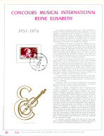 BE   1804   ---   Concours Musical Reine Elisabeth  --  Feuillet D'art Rodan Frappé Or Fin   --  Tirage Limité  - 1971-1980