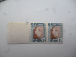 SOUTH AFRICA SG 75 PAIR WITH MARGIN BLANK STAMP - Other & Unclassified