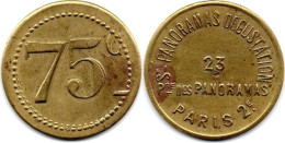 MA 33737 / Paris 75 Centimes Société Panoramas Et Dégustation TTB - Firma's