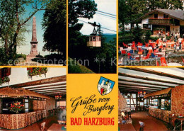 73652966 Bad Harzburg Burgberg Cafe Restaurant Monument Seilbahn Terrasse Bar  B - Bad Harzburg