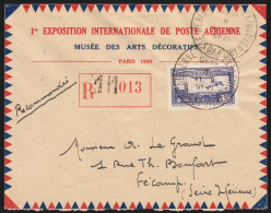 Poste Aérienne N°6c, Perforé E.I.P.A.30 Oblitéré 1er Jour S/lettre - Certificat - 1927-1959 Mint/hinged