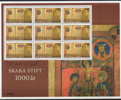 Lars Sjööblom. Sweden 2014. 1000 Anniv Church Art In Sweden. Souvenir Sheet. Michel 2998 A  KLB. Cylinder I MNH. Signed. - Blokken & Velletjes