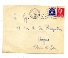 Lettre Flamme Muette Angers Curiosite Centre Inversé - Mechanical Postmarks (Advertisement)